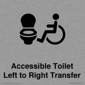 Accessible Toilet with Left to Right Transfer